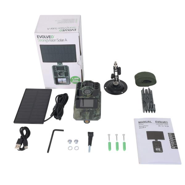 EVOLVEO StrongVision Solar A, fotopasca so solárnym panelom 