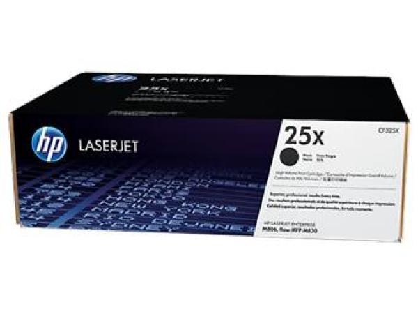 HP 25X Black LJ Toner Cart,  CF325X (40, 000 pages)