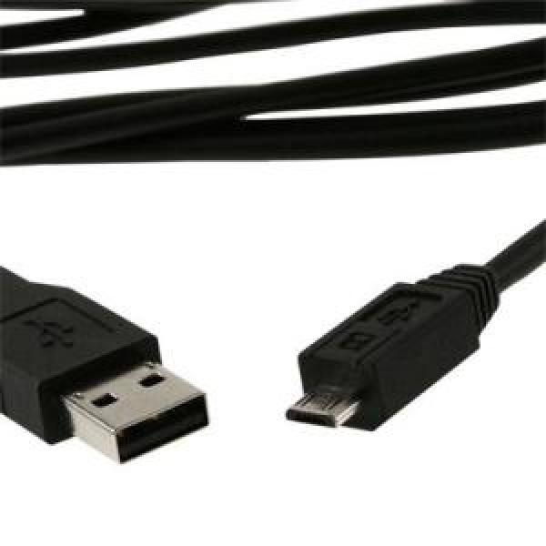 USB Kabel A Male/ Micro B Male 2.0 Black HQ 1, 8m