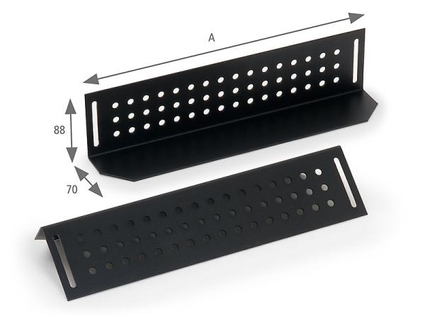 Nosné lyžiny pre rack hl.700mm (L=480mm)-pár čierne