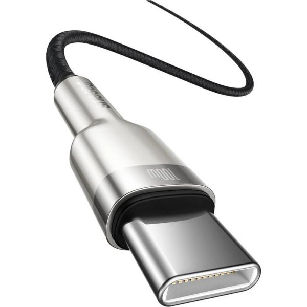 Baseus Dátový kábel Cafule USB-C/ USB-C 2m 100W čierny 
