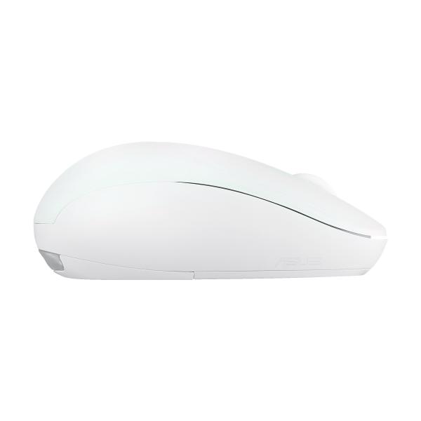 ASUS Fragrance Mouse MD101/ Ergonomická/ Optická/ 2 400 DPI/ USB+BT/ Biela 