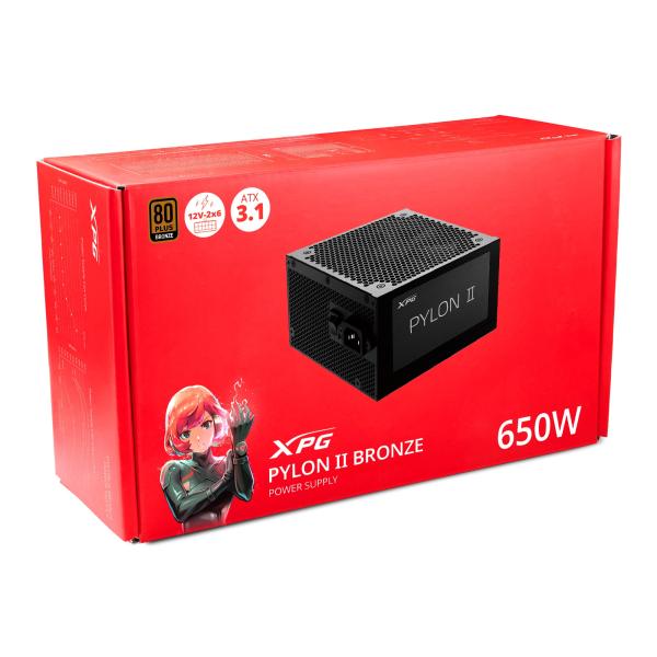 Adata XPG PYLON II 650W ATX 3.1 80PLUS Bronze Retail 