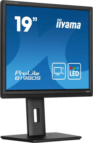19" LCD iiyama ProLite B1980S-B1: 1280x1024, HDMI, DP 