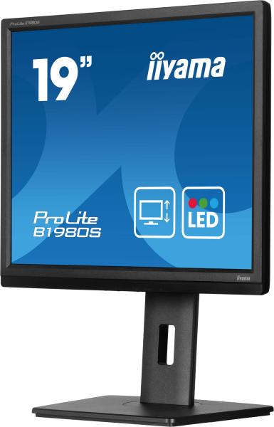 19" LCD iiyama ProLite B1980S-B1: 1280x1024, HDMI, DP 
