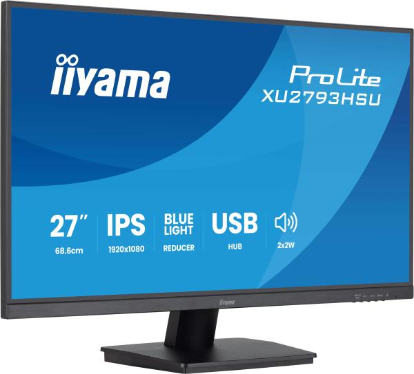 27" iiyama XU2793HSU-B7 - IPS, FHD, HDMI, DP 