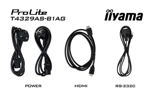 43" iiyama T4329AS-B1AG1: IPS, 4K UHD, Android, 24 7 