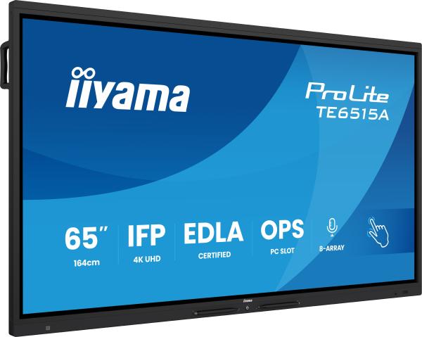 65" iiyama TE6515A-B1AG: IPS, 4K, EDLÁ, NFC 