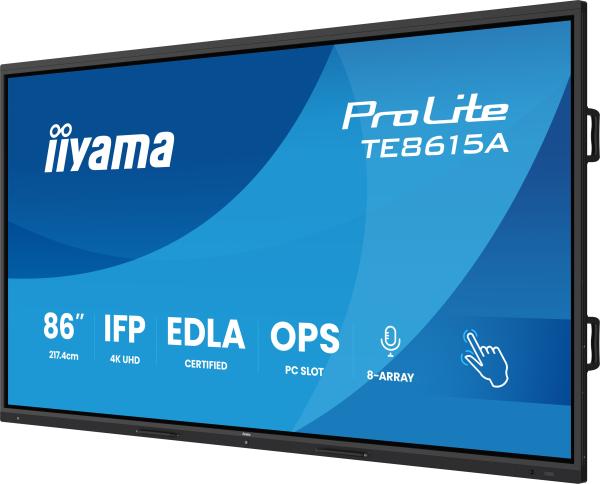 86" iiyama TE8615A-B1AG: IPS, 4K, EDLÁ, NFC 