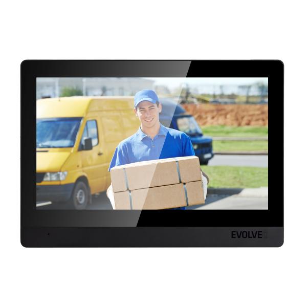 EVOLVEO DoorPhone AHD10, Sada domáceho WiFi videotelefónu s ovládaním dverí a RFID, čierny 10" monito 