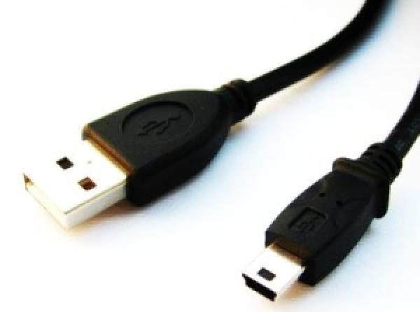 USB kabel A-MINI 5PM 2.0 2m HQ 1, 8m