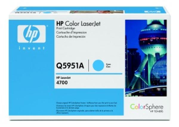 HP 643A Cyan LJ Toner Cart, 10 000s tr, Q5951A