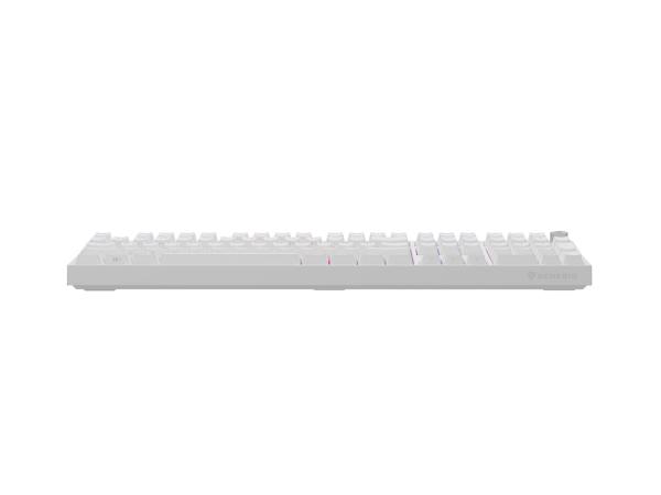 Herná mechanická klávesnica Genesis THOR 404/ RGB/ Outemu Peach Silent/ Drôtové USB-A/ US layout/ Biela 