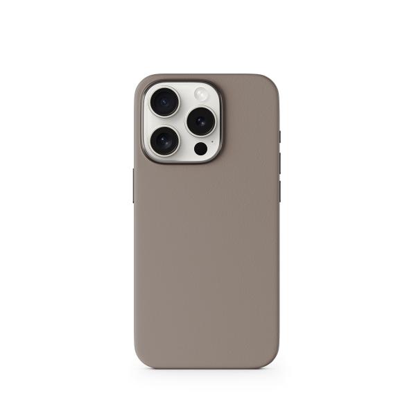 Epico Mag+ kožený kryt iPhone 15 Pro Max - piesková 