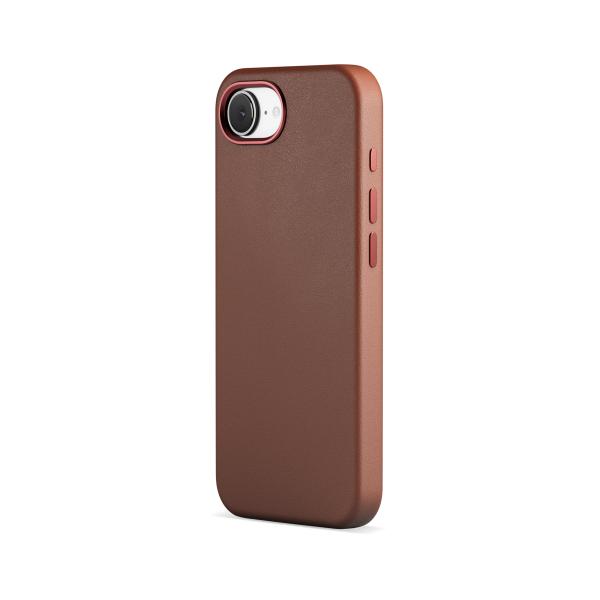 Epico Mag+ kožený kryt iPhone 16e/ 17e hnedá 