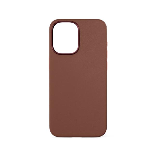 Epico Mag+ kožený kryt iPhone 16 - hnedá 