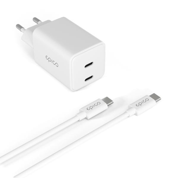 Epico GaN 45W adaptér EA45 s 1, 2 m USB-C káblom 