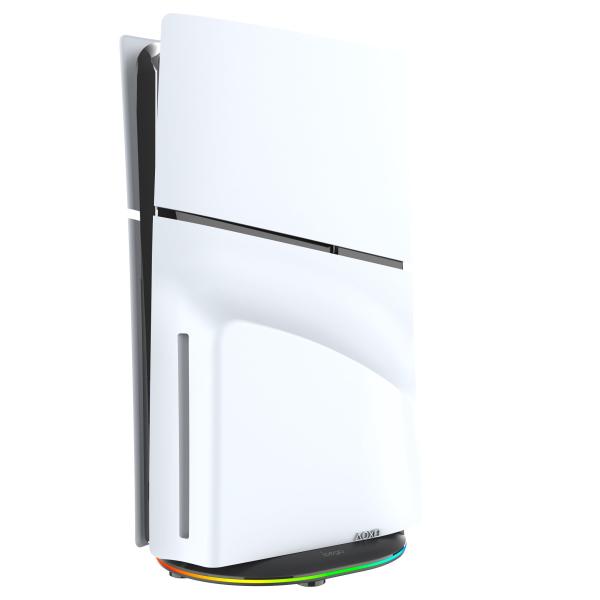 iPega P5S035SAH Vertikálny Stojan (2xUSB-A) s RGB pre PS5 Slim/ PS5 Pro Black 
