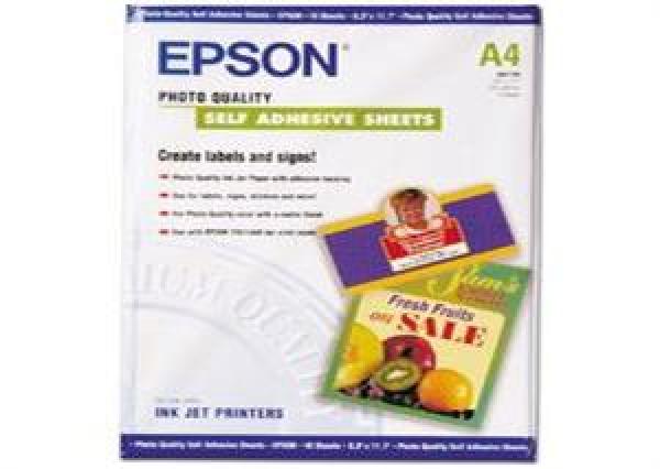 EPSON A4, Photo Quality Inkjet P. samolepiaci (10ks)