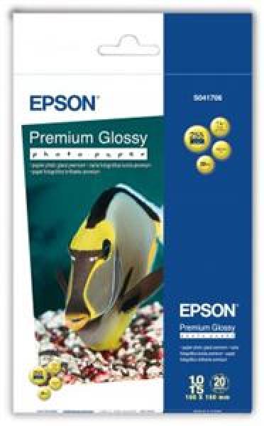 EPSON Paper Premium Glossy Photo 10x15, 255g (20lis)