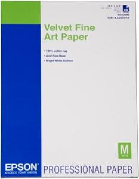 Velvet Fine Art Paper, DIN A2, 260g/ m2, 25 listov
