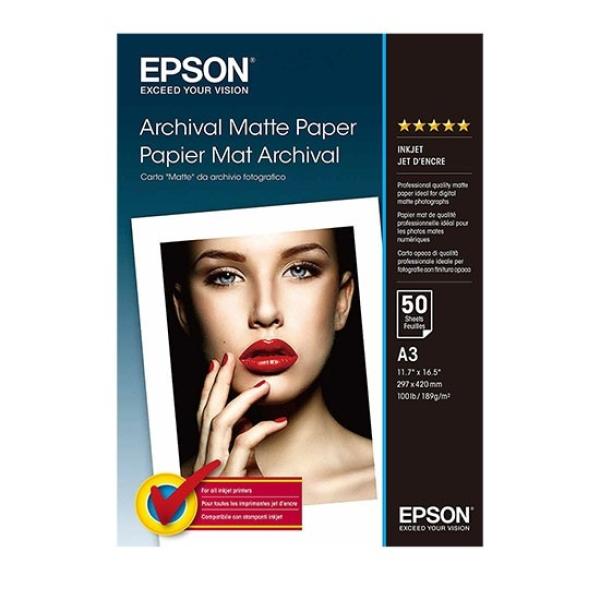 EPSON A3, Archival Matte Paper (50listov)