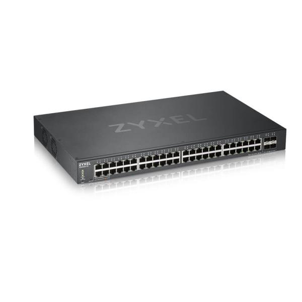 Zyxel XGS1930-52, 52 Port Smart Managed Switch, 48x Gigabit Copper and 4x 10G SFP+, hybird mode, standalone or NebulaFlex Cloud