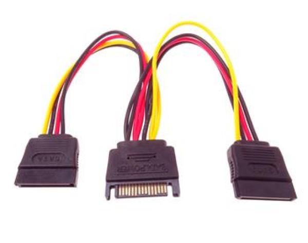 PremiumCord Napájecí kabel k HDD Serial ATA - rozdvojka M/ 2xF 16cm