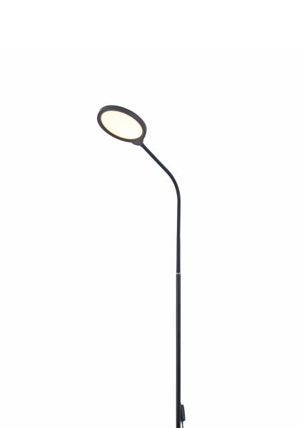Platinet podlahová LED lampa 10W stmievateľná 2v1, čierna 