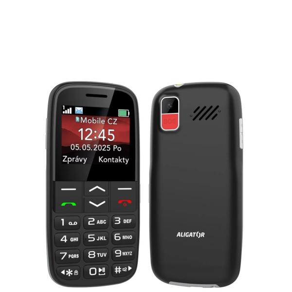 ALIGATOR A770 Senior čierny + stol.nab. 