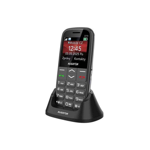 ALIGATOR A770 Senior čierny + stol.nab. 