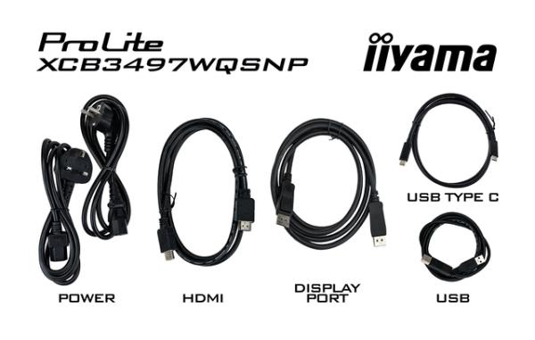 iiyama ProLite/ XCB3497WQSNP-B1/ 34"/ VA/ wQHD/ 120Hz/ 0, 4ms/ Black/ 3R 