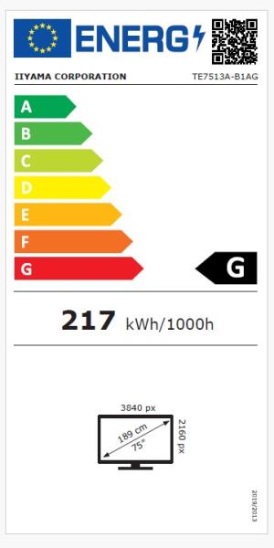 75" iiyama TE7513A-B1AG: IPS, 4K, 40P, EDLÁ 