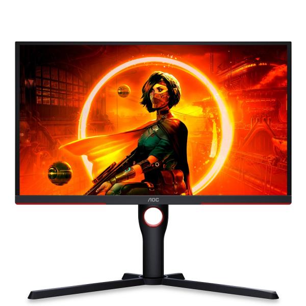 AOC/ 25G3ZM-BK/ 24, 5"/ VA/ FHD/ 240Hz/ 0, 5ms/ Blck-Red/ 3R 