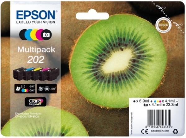 EPSON multipack 5 farieb, 202 Premium Ink, štandard