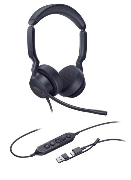 Yealink UH44 Dual Teams USB-C A, drôtová náhlavná 