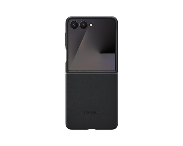 Samsung Ochranný kryt z vegánskej kože Flip7 Black 