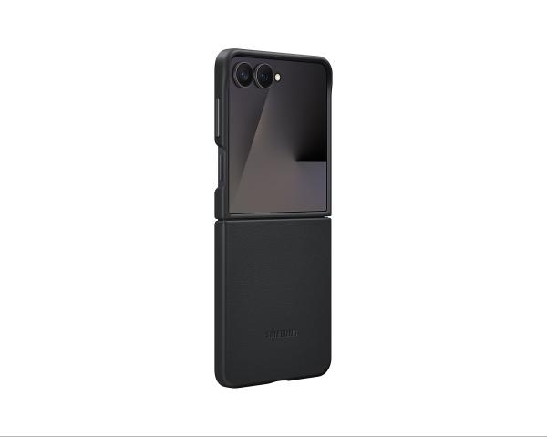 Samsung Ochranný kryt z vegánskej kože Flip7 Black 