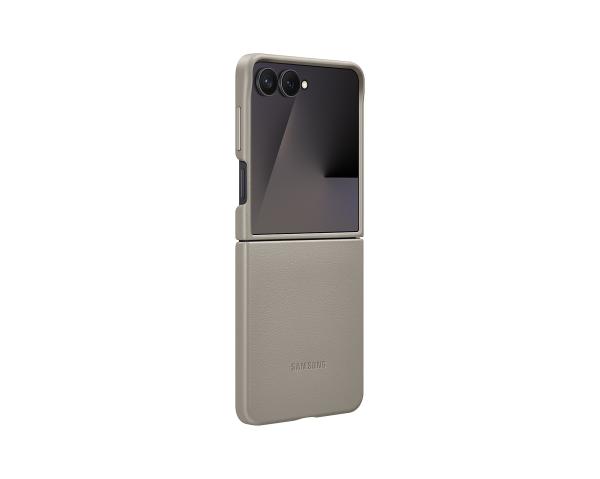 Samsung Ochranný kryt z vegánskej kože Flip7 Taupe 