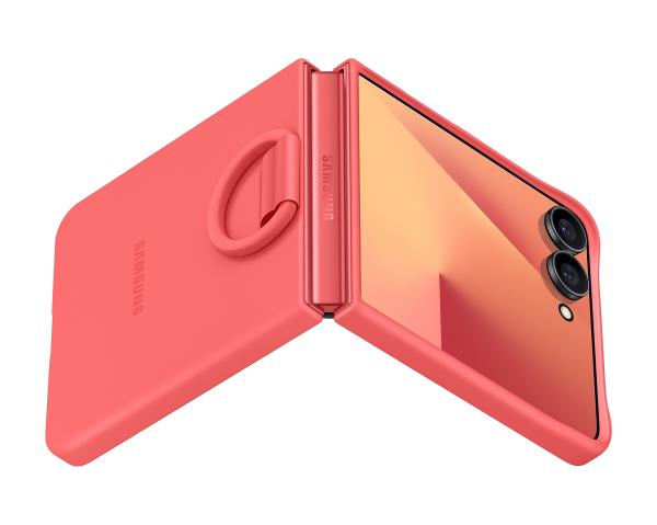 Samsung Silikónový kryt s držiakom na prst Flip7 Red 