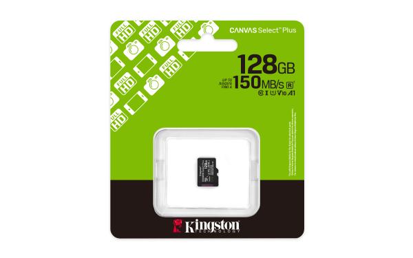 Kingston Canvas Select Plus/ Micro SDXC/ 128GB/ UHS-I U1 / Class 10 