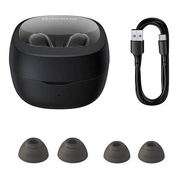 Baseus Bluetooth slúchadlá Bowie WM02 čierna 