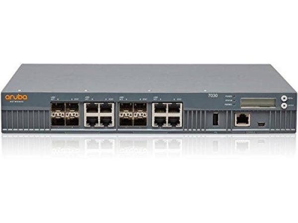 Aruba 7030 (RW) 8p Dual Pers 10/ 100/ 1000BASE-T/ 1GBASE-X SFP 64 AP and 4K Clients Controller