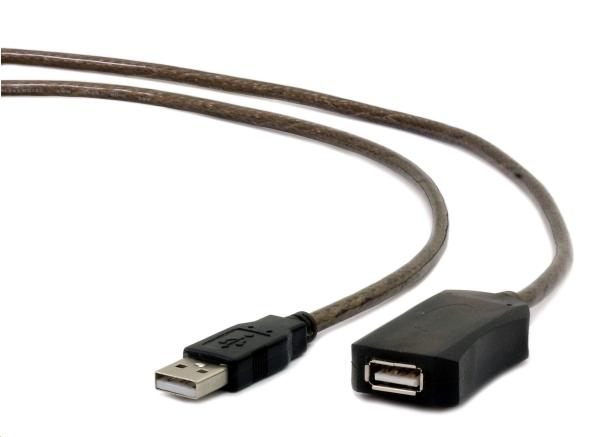 Kábel CABLEXPERT USB 2.0 aktívna predlžka, 10m