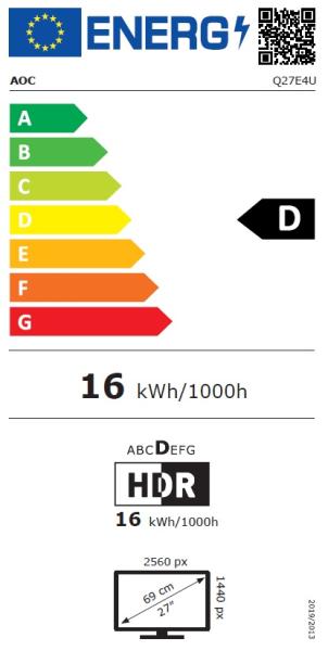 27" LED AOC Q27E4U 