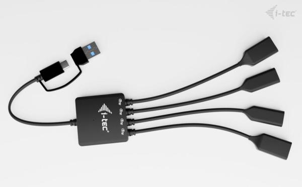 i-tec USB-C/ USB-A Cable HUB 4 port (2x USB-C, 2x USB-A) 