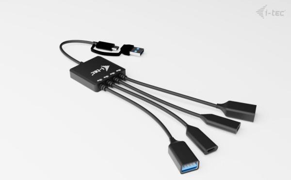 i-tec USB-C/ USB-A Cable HUB 4 port (2x USB-C, 2x USB-A) 