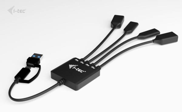i-tec USB-C/ USB-A Cable HUB 4 port (2x USB-C, 2x USB-A) 