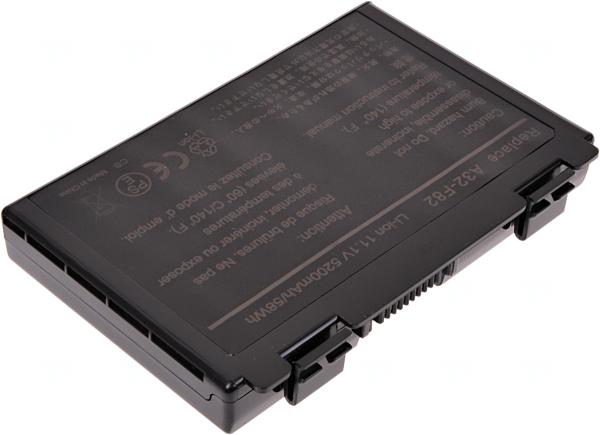 Batéria T6 Power Asus K40, K41, K50, K51, K60, K61, K70, F52, F82, X5D, X70, 5200mAh, 58Wh, 6cell 