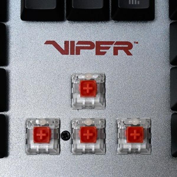 Patriot Viper 765 RGB/ Drôtová USB/ RU layout/ Čierna-strieborná 